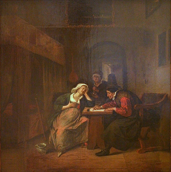 Jan Steen Physician and a Woman PatientPhysician and a Woman Patient